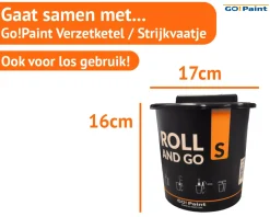 Go!Paint Roll And Go 1,25L - Roller 10cm + 3 Inzetbakken