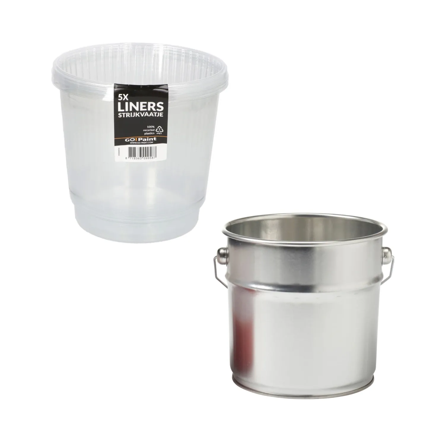 Go!Paint Verzetblik 2,5L + 5 Inzetbakken