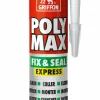 Griffon 6150452 Poly Max Fix & Seal Express Montagelijm-/afdichtingskit - Transparant - Koker - 300gr