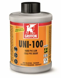 Griffon UNI-100 PVC-Lijm - Flacon met borstel - 1000ml