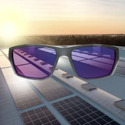 Hellberg Safety veiligheidsbril Geminus AF+AS blauw gepolariseerd