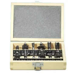 HiKOKI 711016 12 delige frezenset in houten koffer - 6mm