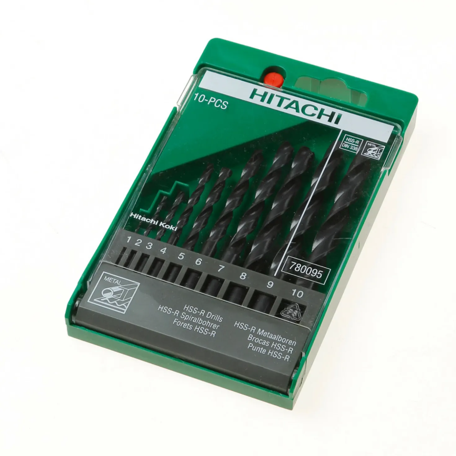HiKOKI 780095 10-delige HSS-R Metaalborenset