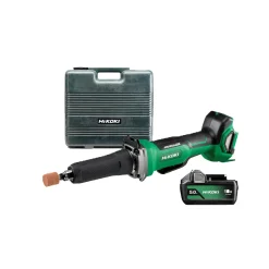 HiKOKI GP18DAWGZ 18V accu rechte slijpmachine set (2x 5.0Ah accu) in kunststof koffer - 50mm