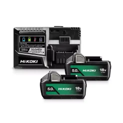 HiKOKI UC18YSL3WKZ 18V Li-ion Accu starterset (2x 5,0Ah) + lader