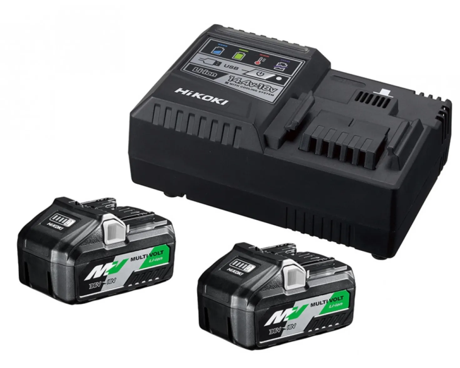HiKOKI 36V MultiVolt Li-ion accu starterset (4.0/8.0Ah) + lader