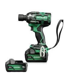 HiKOKI WR18DHWPZ Accu Slagmoeraanzetter - 1/2" - 18V incl. 2x 5,0Ah accu's en lader in HSC II
