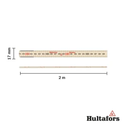 Hultafors 559-2-10 Duimstok, Contactmeter - Hout - 2m