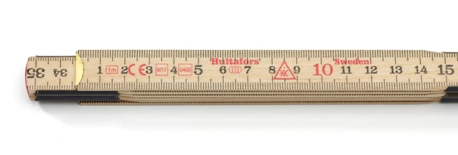 Hultafors 1959-01-06 Duimstok - Hout - 1m