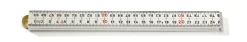 Hultafors G59-1-4-12 Timmermansduimstok - ABS - Wit - 1m