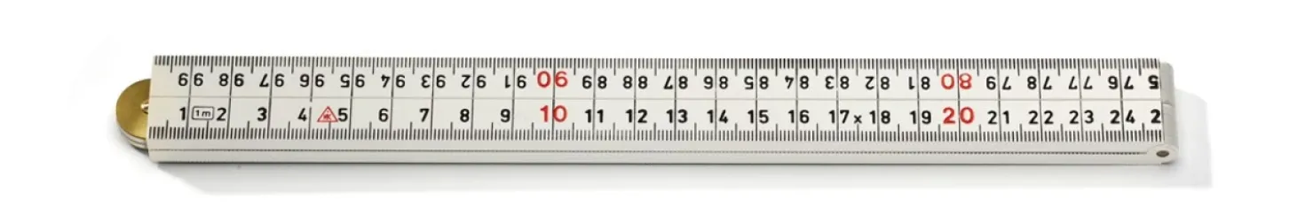 Hultafors G59-1-4-12 Timmermansduimstok - ABS - Wit - 1m