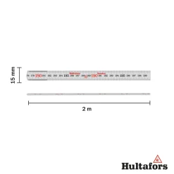 Hultafors G59-2-10 Wit Duimstok - Polyamide - 2m