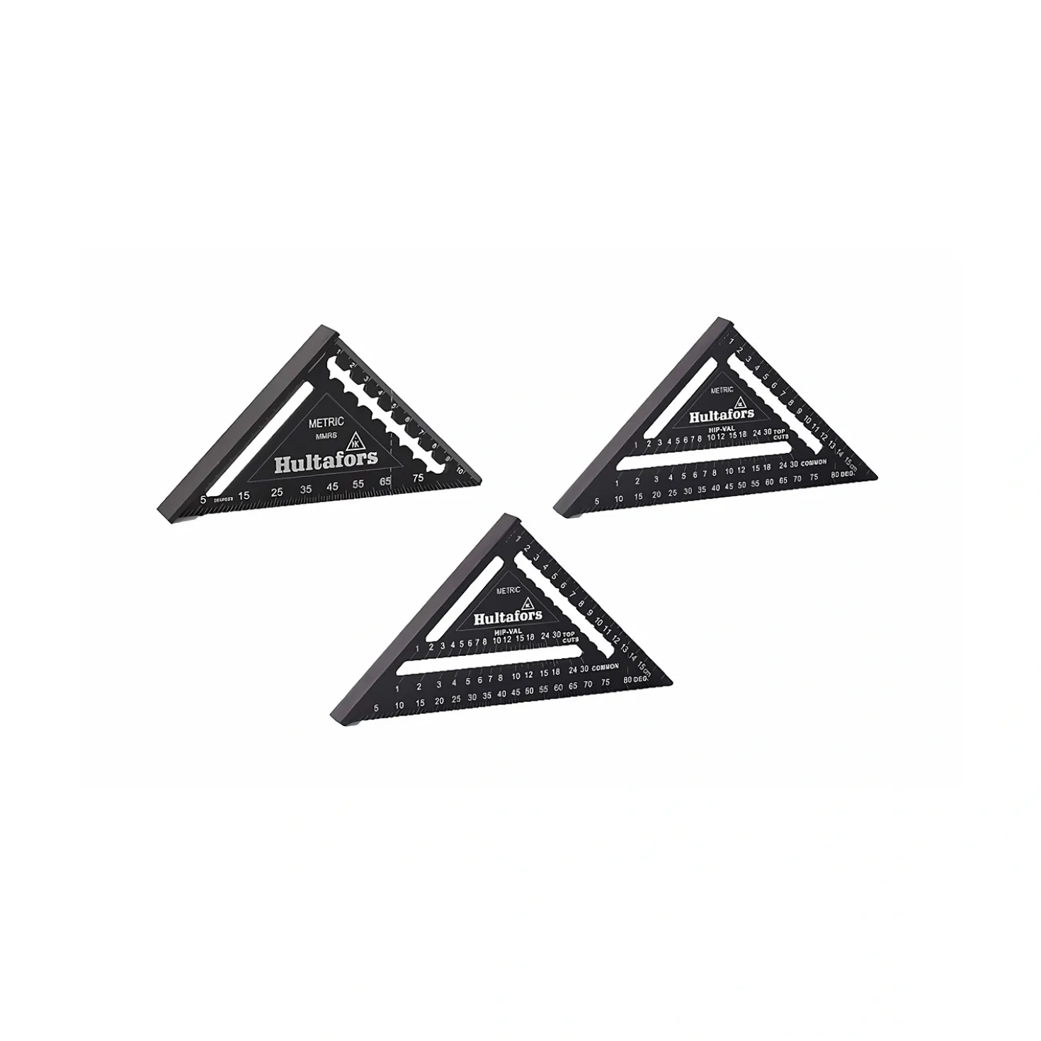 Hultafors Metric Rafter Square Meetdriehoek Set - 11 / 18 / 30 cm
