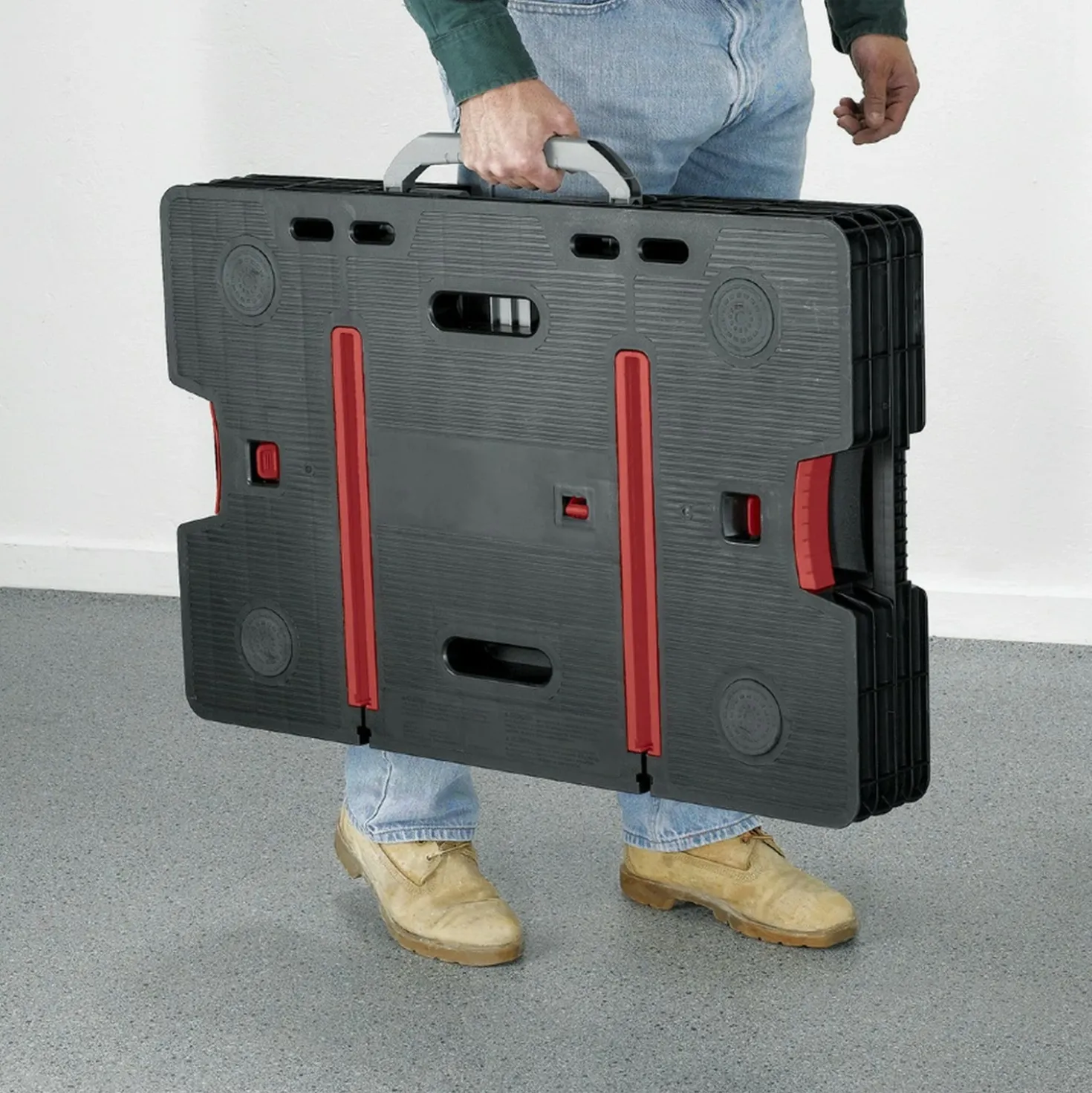 Keter 237005 Inklapbare werkbank - Zwart/Rood - draagcapaciteit 450 kg