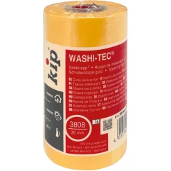 Kip Tape 3808 Washi-Tec Pocket - Oranje 4-pack - 30mm x 30m