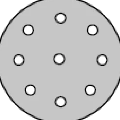 Klingspor Schuurschijf - 125mm - 9 gaten - 5st