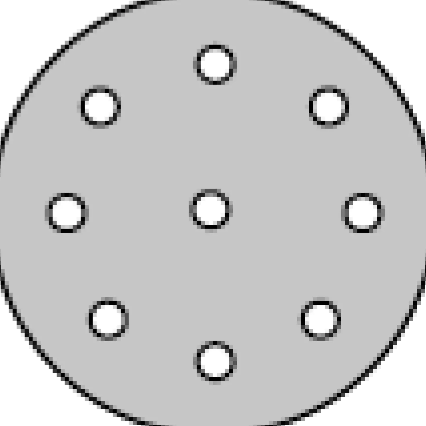 Klingspor Schuurschijf - 125mm - 9 gaten - 5st