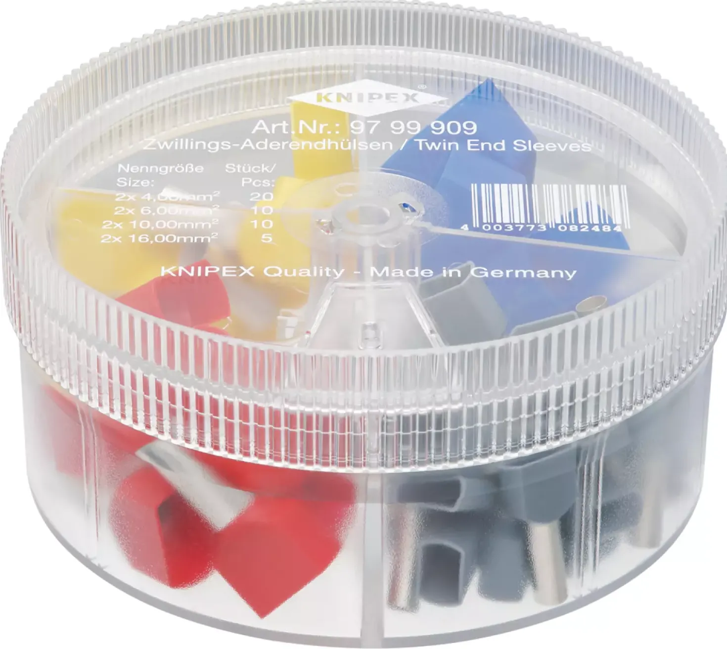 Knipex 97 99 909 Assortimentsboxen met twin-adereindhulzen