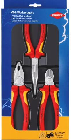 Knipex 00 20 12 3-delige Elektro Tangenset