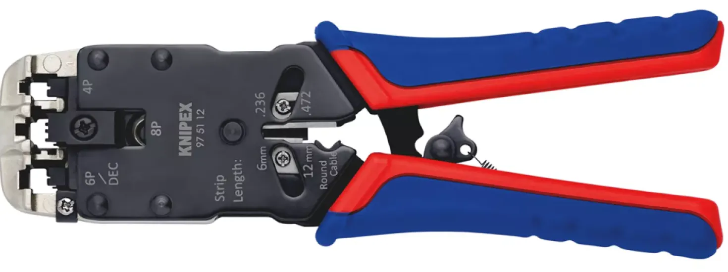 Knipex 975112 Krimptang voor Westernstekkers - 200mm
