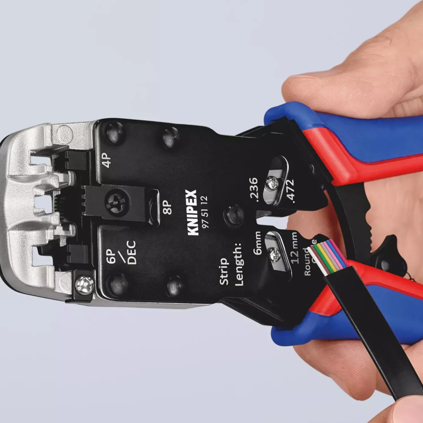 Knipex 975112 Krimptang voor Westernstekkers - 200mm