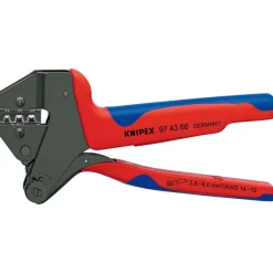 Knipex 97 43 66 MC4 Krimptang voor verwisselbare krimpprofielen - 2.5 / 4 / 6mm