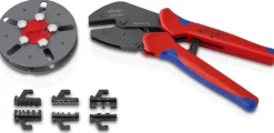 Knipex 97 33 03 MultiCrimp Krimptang met wissellader - MC4 /MC4 EVO2 - 0.25 - 6 mm²