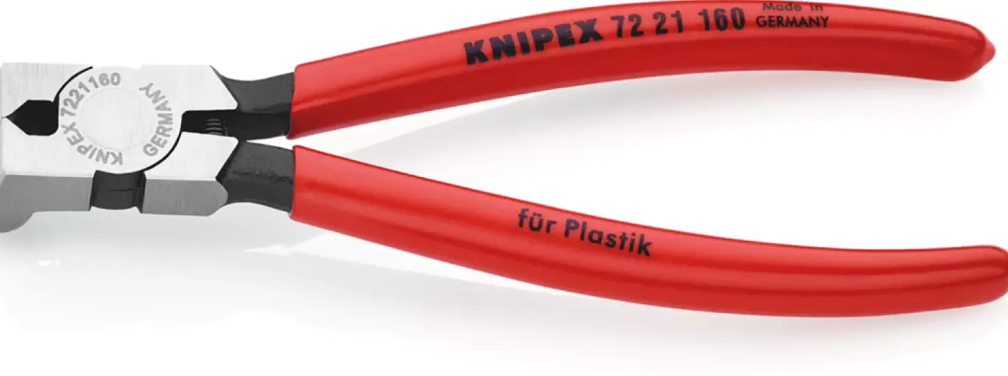 Knipex 7221160 Zijsnijtang voor kunststof - 160mm