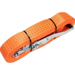 Konvox LAZE1450-0007 Spanband met ratelgesp en J-haak HD - 7m x 50mm - 5000 daN - Oranje