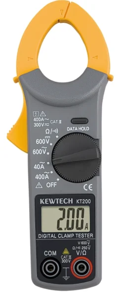 Kyoritsu Kewtech KT200 Digitale Stroomtang - AC/DC 600V & AC 400A