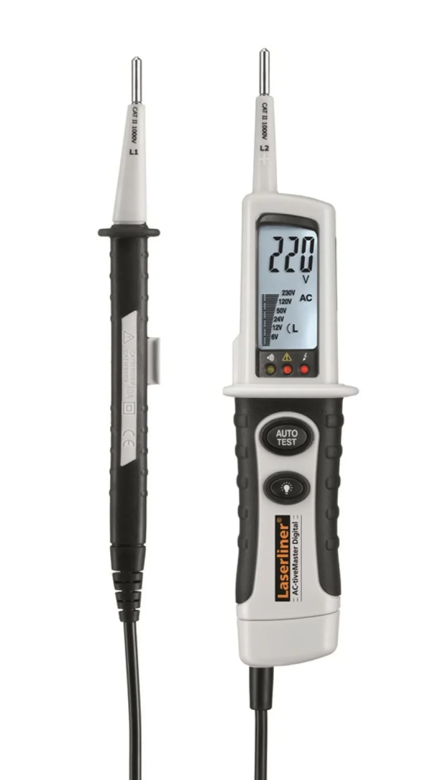 Laserliner AC-tiveMaster Digital Spanningstester met LCD scherm - AC/DC 6-690V