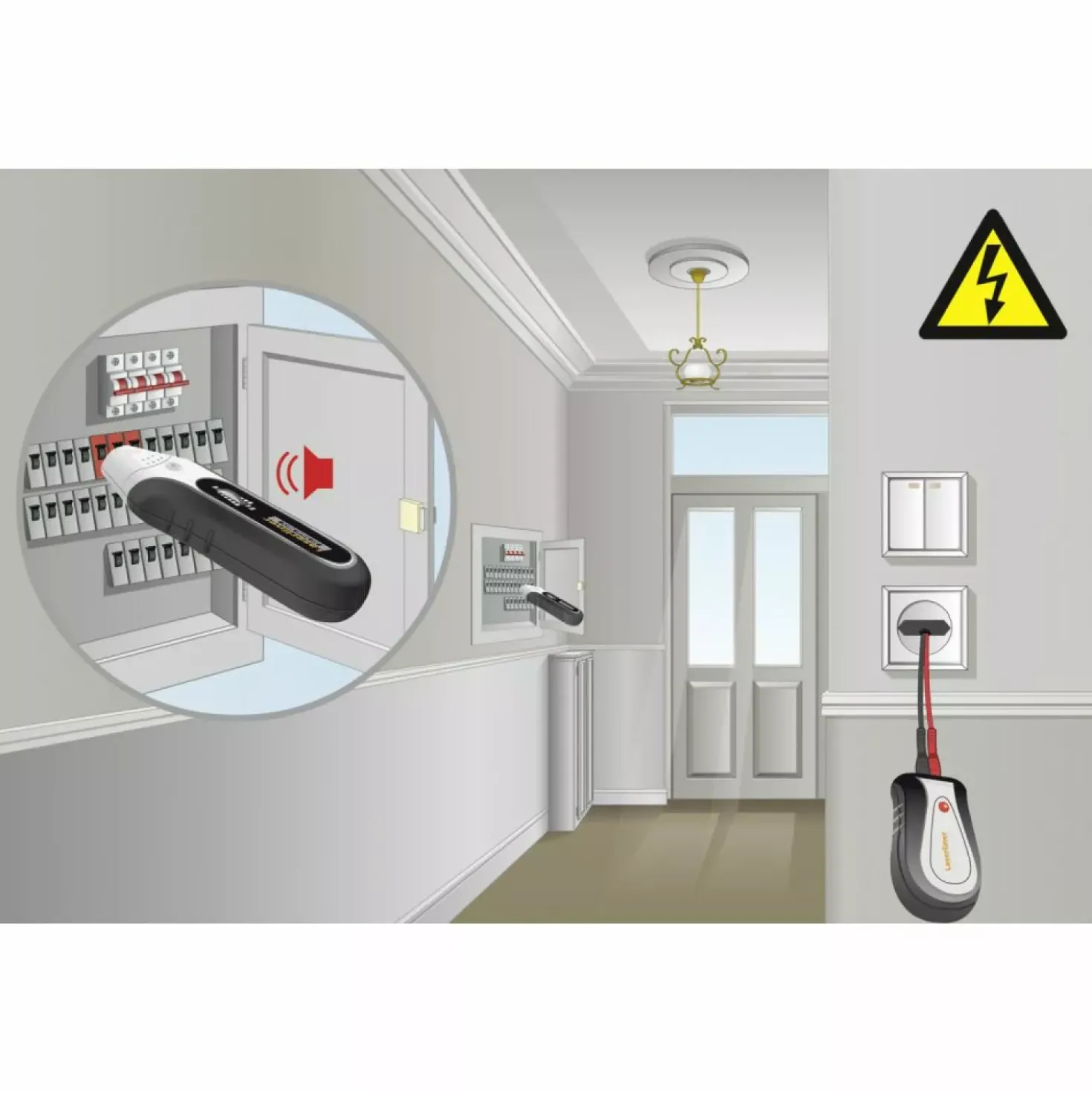 Laserliner AC-Tracer Leidingzoekerset in koffer