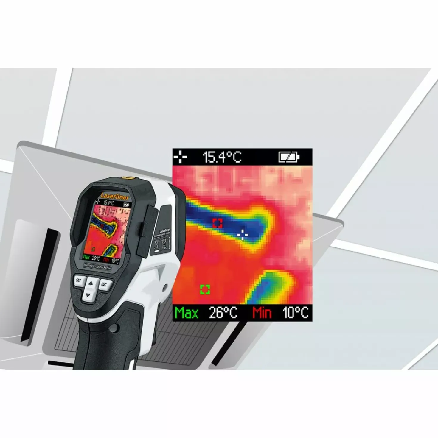 Laserliner 082.074A ThermoVisualizer Pocket Infrarood thermometer