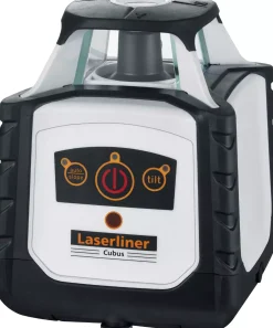 Laserliner Cubus 210 S Roterende laser set incl. statief, ontvanger en meetlat in koffer - Rood - 200 m - IP66