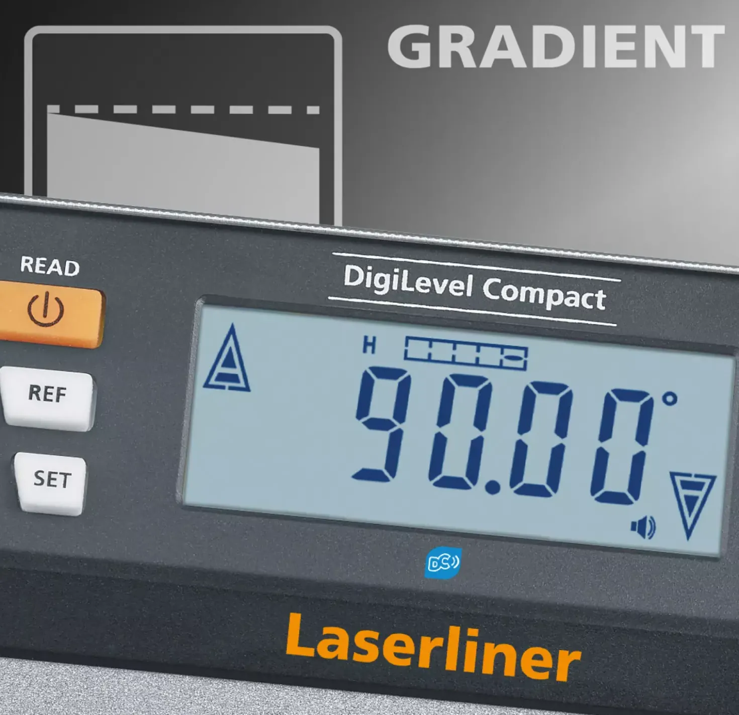 Laserliner DigiLevel Compact Digitale waterpas in tas - magnetisch - Bluetooth - 230mm