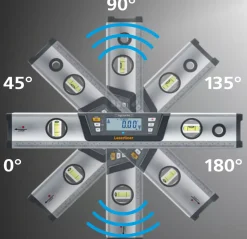 Laserliner DigiLevel Pro 120 Digitale waterpas in tas - magnetisch - Bluetooth - 1200mm