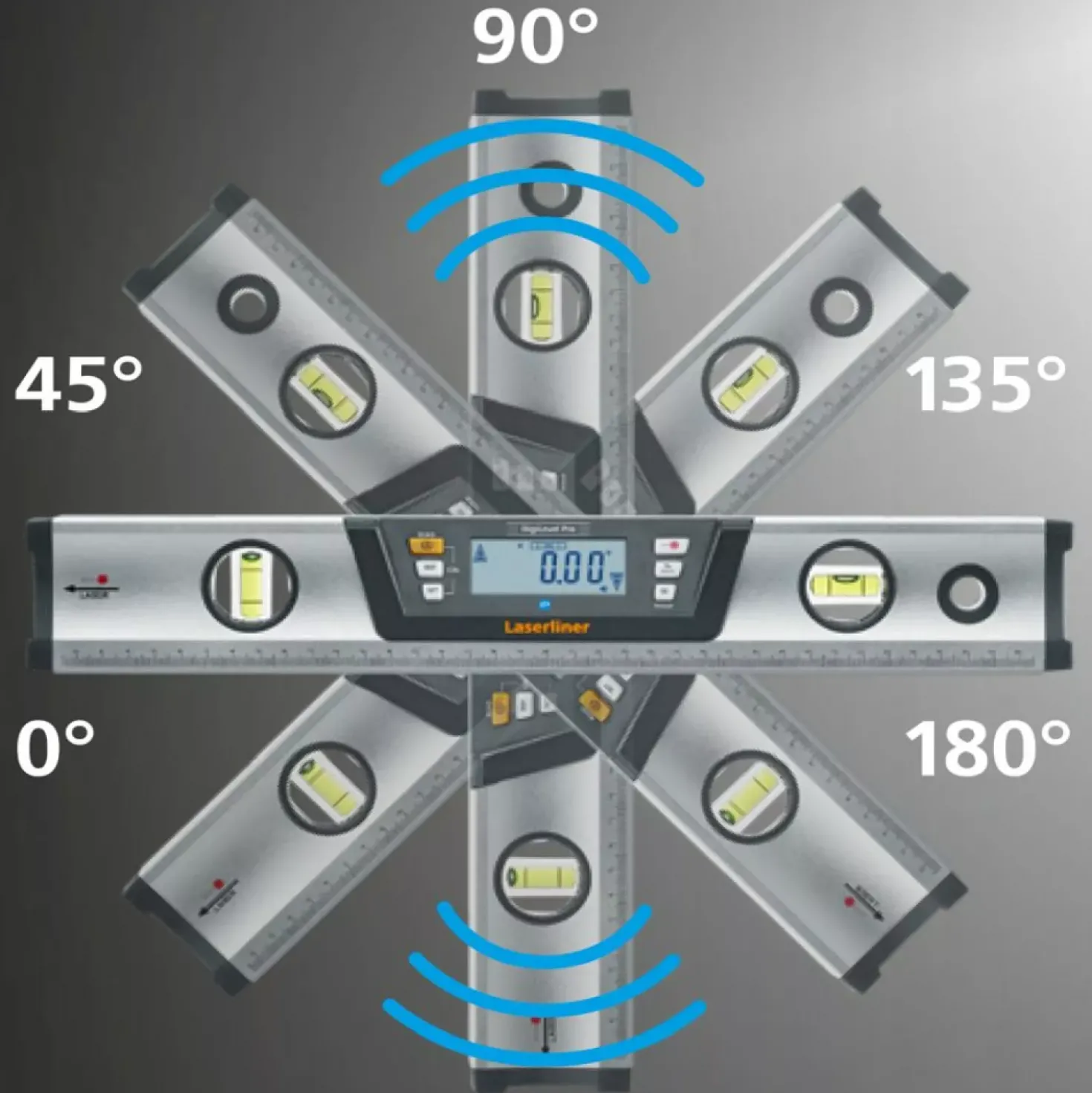 Laserliner DigiLevel Pro 80 Digitale waterpas - magnetisch - Bluetooth - 800mm