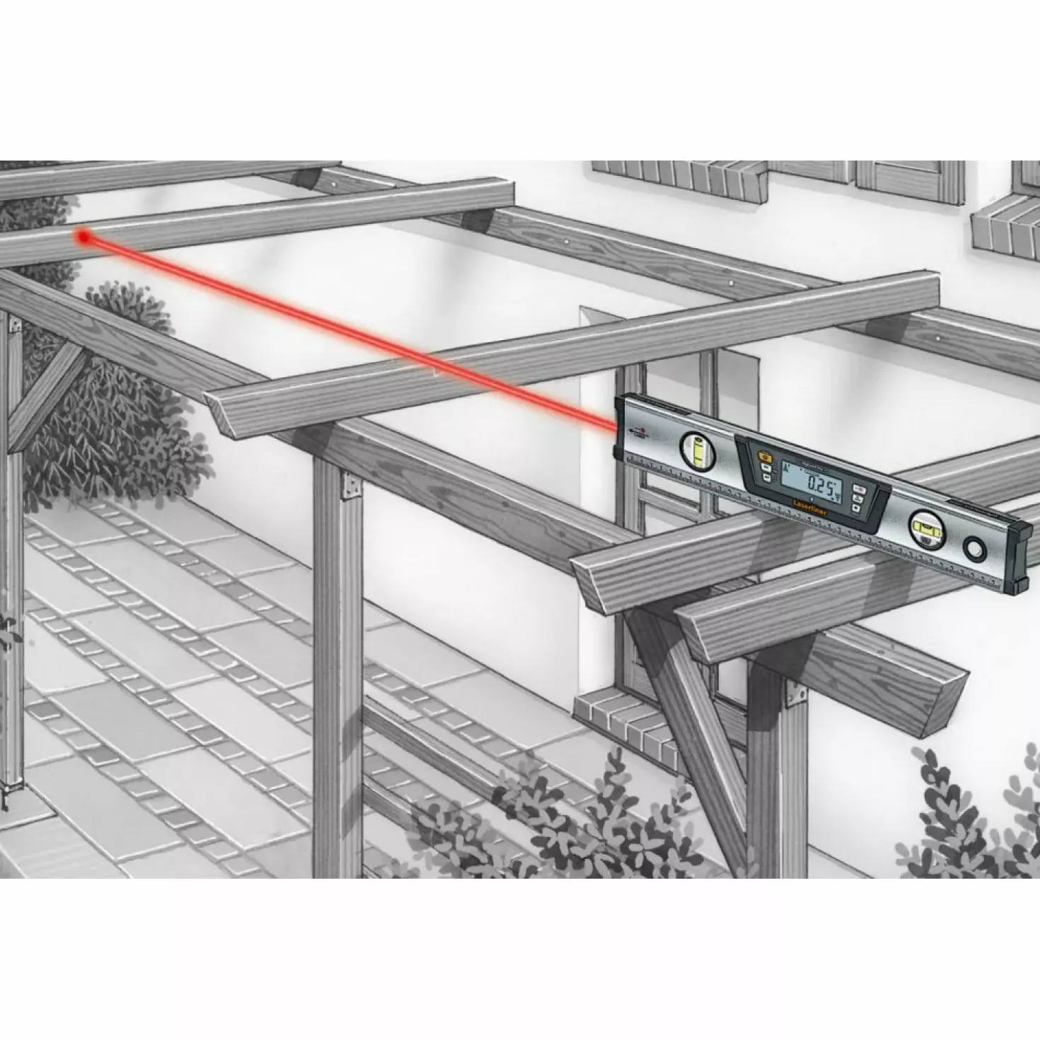 Laserliner DigiLevel Pro 80 Digitale waterpas - magnetisch - Bluetooth - 800mm