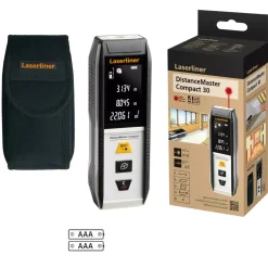 Laserliner DistanceMaster Compact 30 Afstandsmeter in tas - 30m - rood