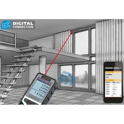 Laserliner DistanceMaster Plus 100 Afstandsmeter - 100m - Bluetooth - IP65