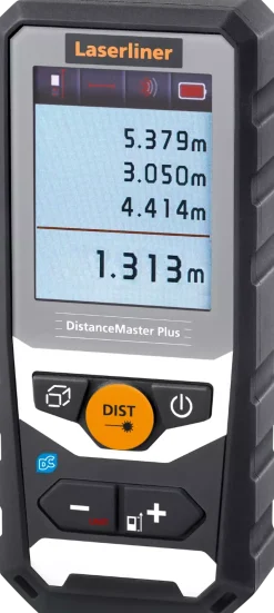Laserliner Distancemaster Plus 80 Afstandsmeter in tas - 80m - rood - Bluetooth - IP65