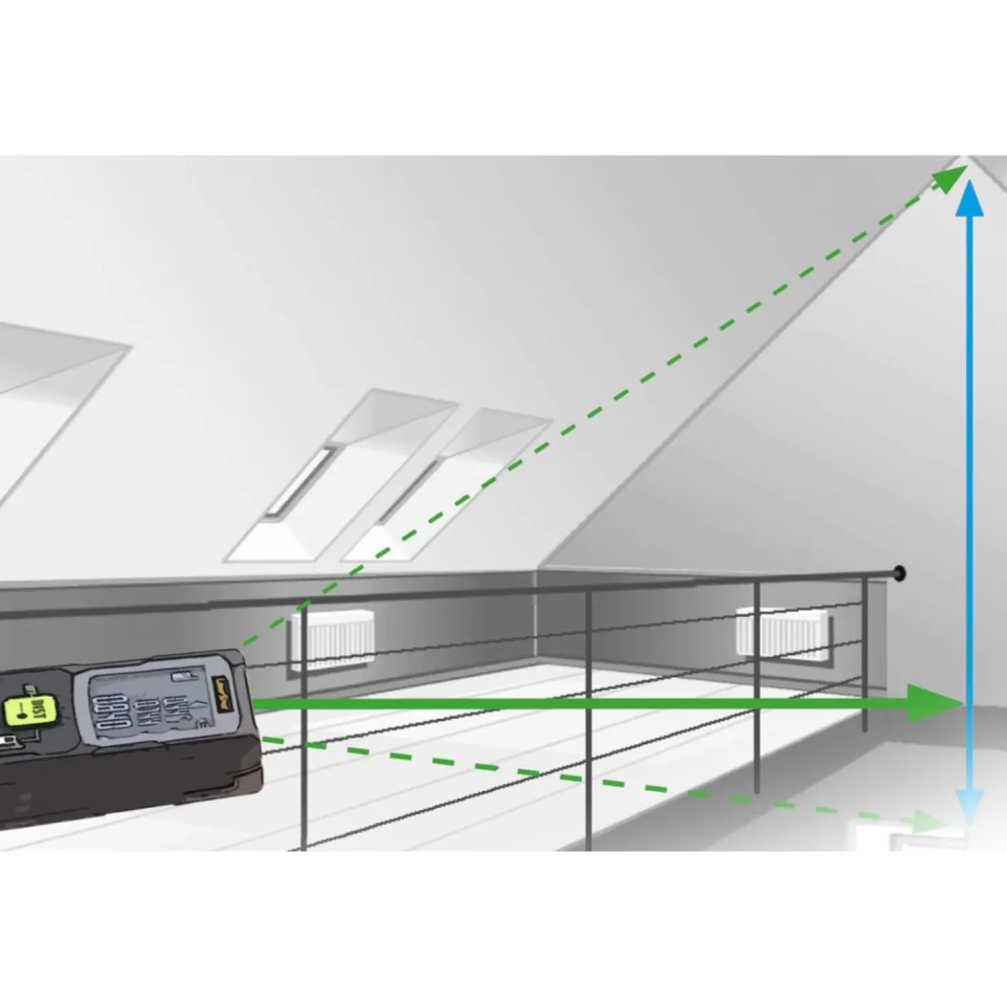 Laserliner LaserRange Master Mini G40 Afstandsmeter - 40m - groen - IP40