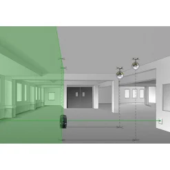 Laserliner MasterCross XPG Pro Kruislijnlaser in L-Boxx - 4 lijnen - groen - 55m - IP64