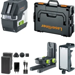 Laserliner MasterCross XPG Pro Kruislijnlaser in L-Boxx - 4 lijnen - groen - 55m - IP64