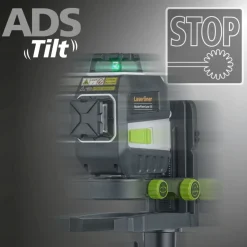 Laserliner MasterPlane-Laser 3G Pro 360° Kruislijnlaser set in L-boxx - 3 lijnen - groen - 3x 55m - IP64 + VarioStand L Laserstatief