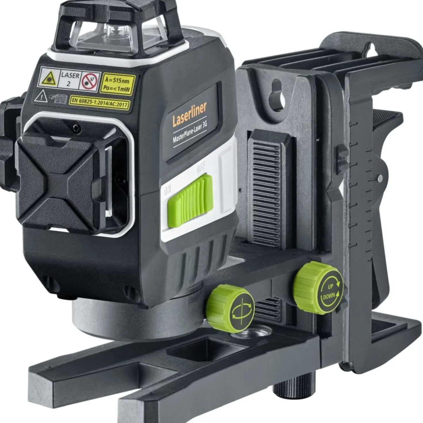 Laserliner MasterPlane-Laser 3G Pro 360° Kruislijnlaser set in L-boxx - 3 lijnen - groen - 3x 55m - IP64 + VarioStand L Laserstatief