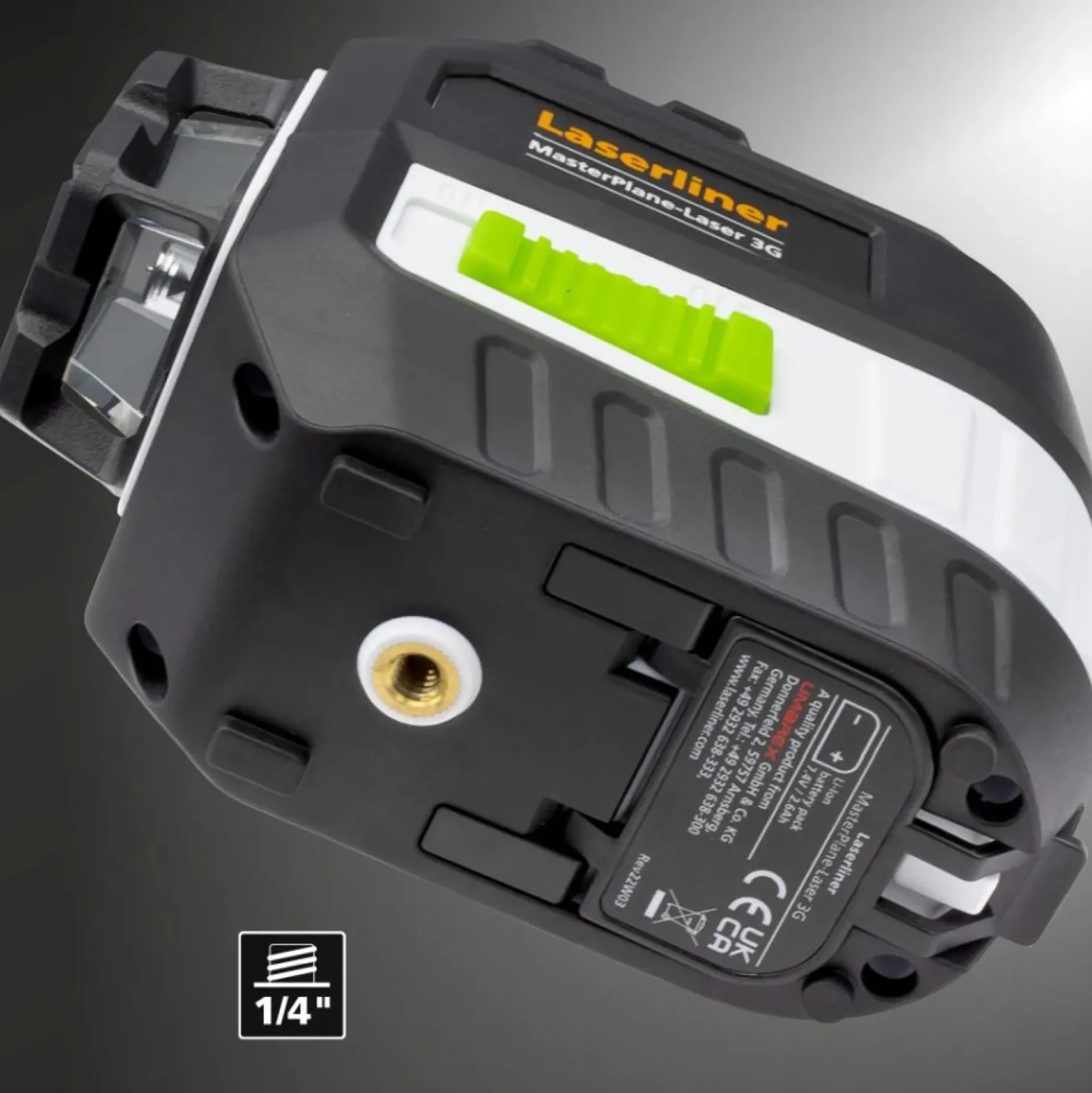 Laserliner MasterPlane-Laser 3G Pro 360° Kruislijnlaser set in L-boxx - 3 lijnen - groen - 3x 55m - IP64 + VarioStand L Laserstatief