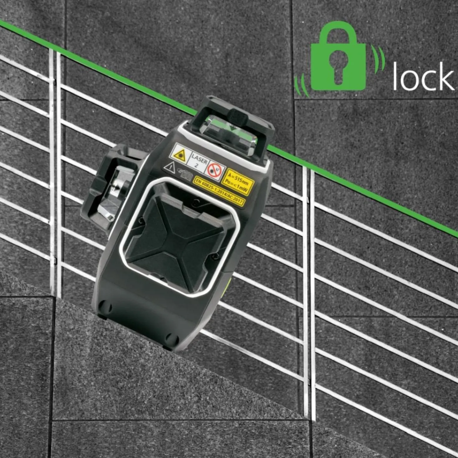 Laserliner MasterPlane-Laser 3G Pro 360° Kruislijnlaser set in L-boxx - 3 lijnen - groen - 3x 55m - IP64 + VarioStand L Laserstatief