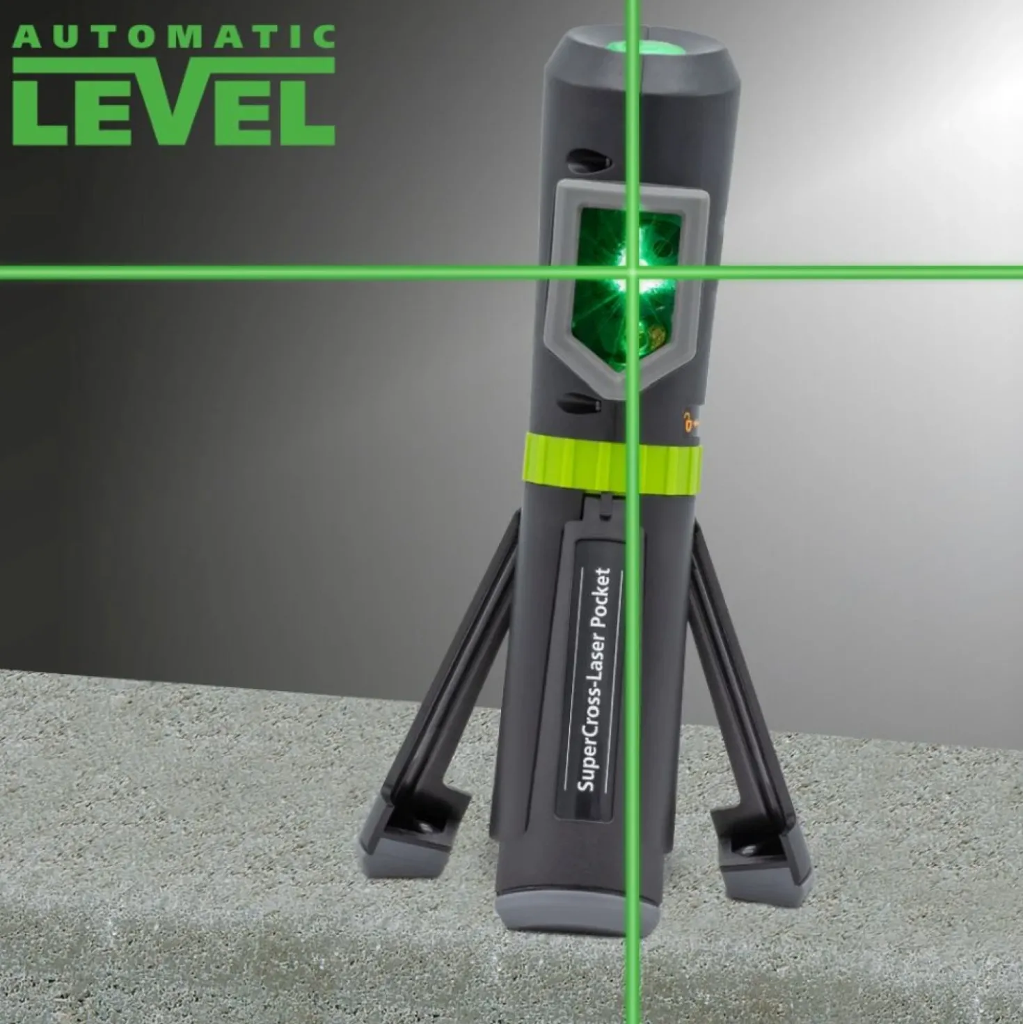 Laserliner SuperCross-Laser Pocket Plus Kruislijnlaser incl. integreerd statief in tas - 2 lijnen - groen - 40m