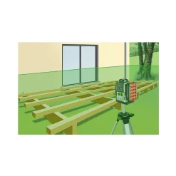 Laserliner SuperLine-Laser G360 Multi-18V Kruislijnlaser incl. statief in tas - 2 lijnen - groen - 30m